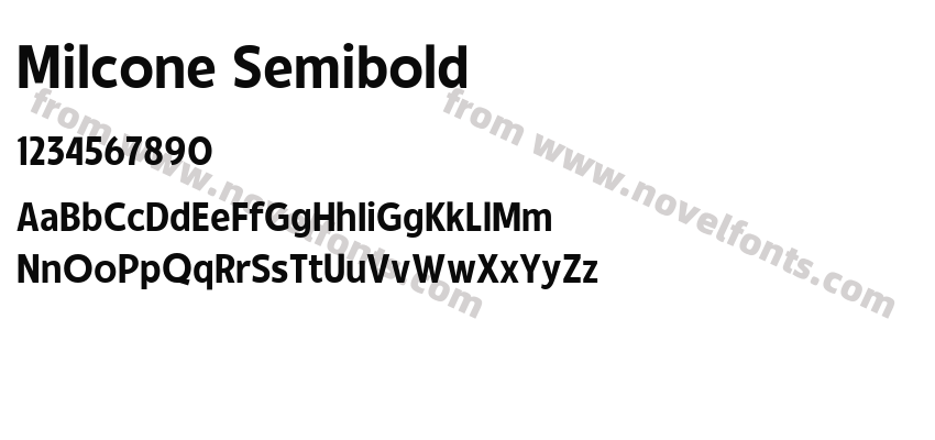 Milcone SemiboldPreview