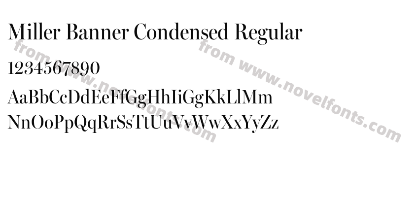 Miller Banner Condensed RegularPreview
