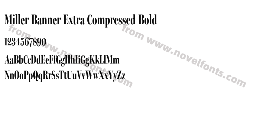 Miller Banner Extra Compressed BoldPreview
