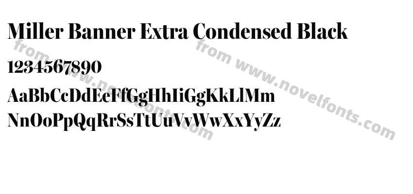 Miller Banner Extra Condensed BlackPreview