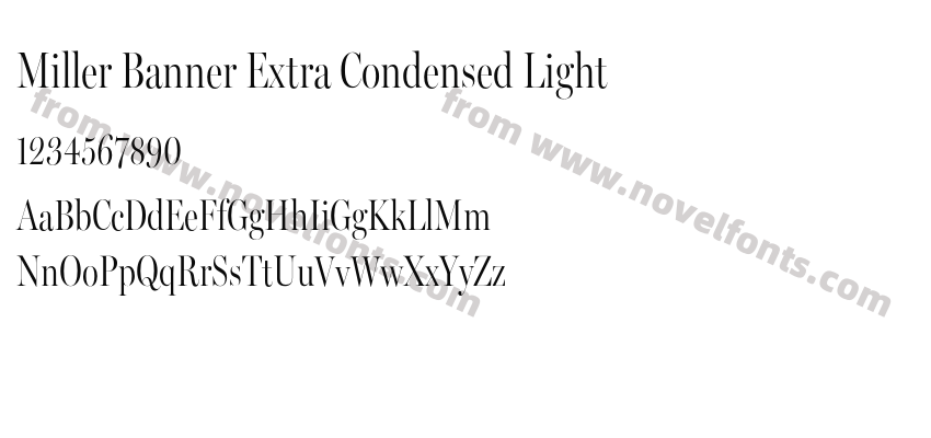 Miller Banner Extra Condensed LightPreview