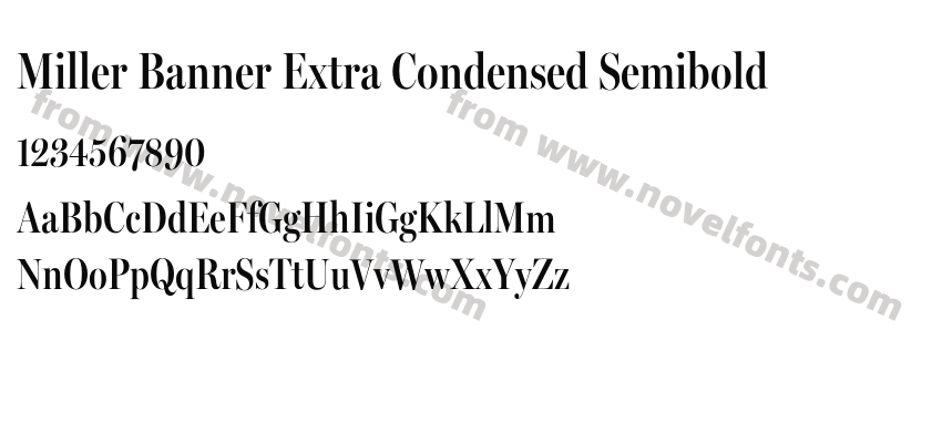 Miller Banner Extra Condensed SemiboldPreview