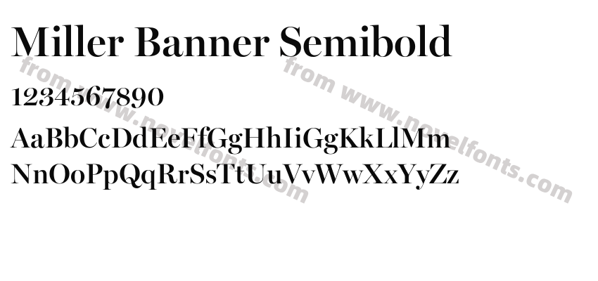 Miller Banner SemiboldPreview