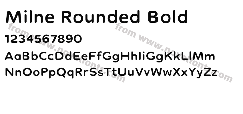 Milne Rounded BoldPreview