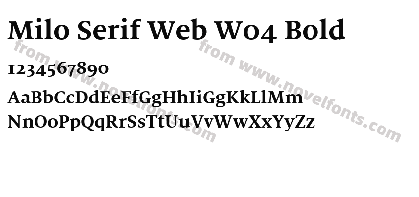 Milo Serif Web W04 BoldPreview
