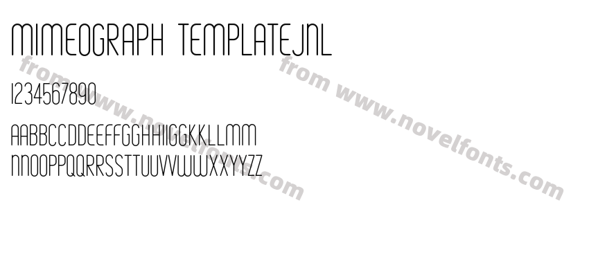 Mimeograph TemplateJNLPreview