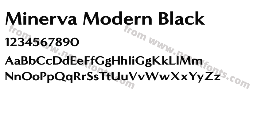 Minerva Modern BlackPreview