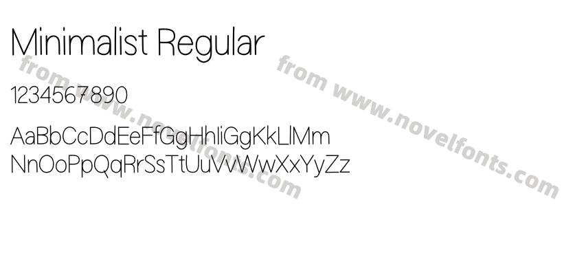 Minimalist RegularPreview