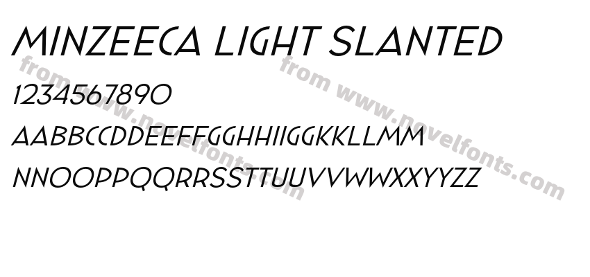Minzeeca Light SlantedPreview