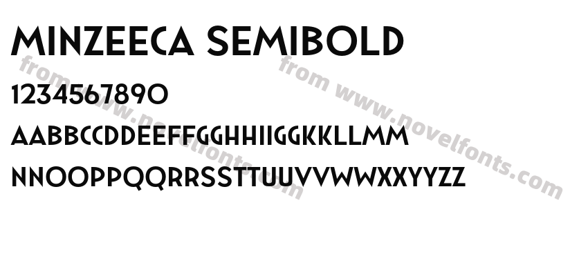 Minzeeca SemiboldPreview