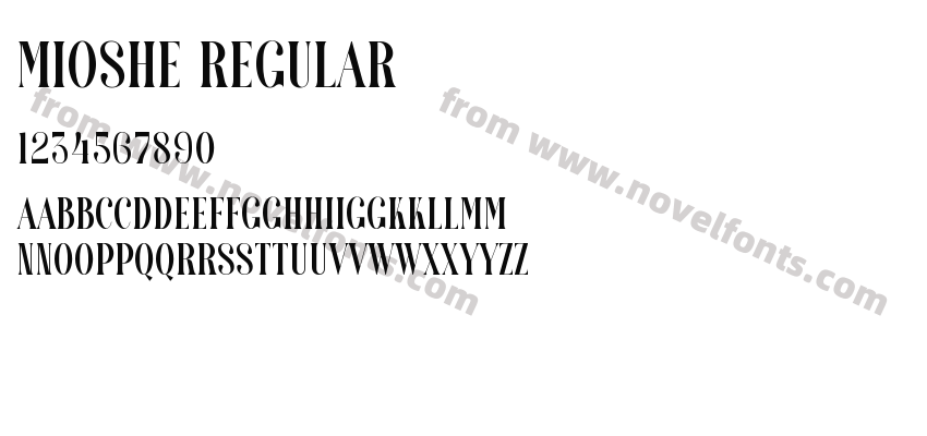 Mioshe RegularPreview