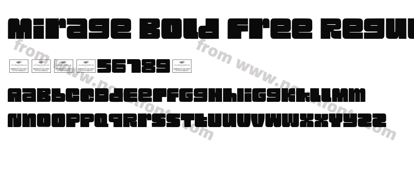 Mirage Bold Free RegularPreview