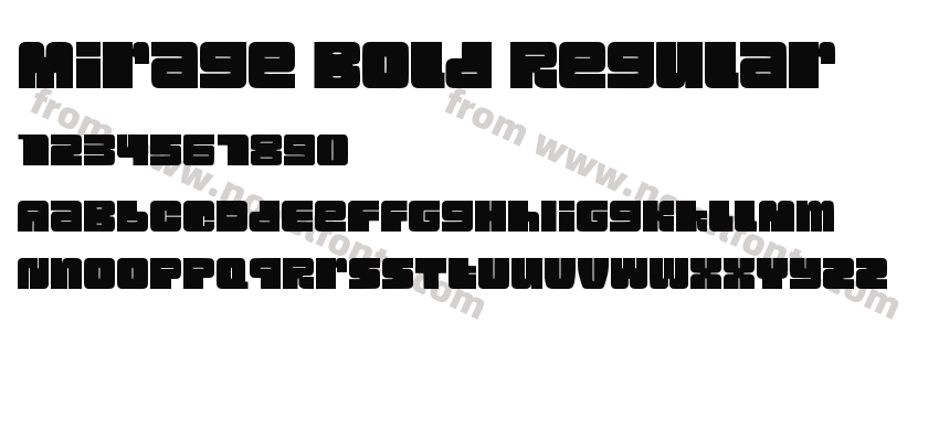 Mirage Bold RegularPreview