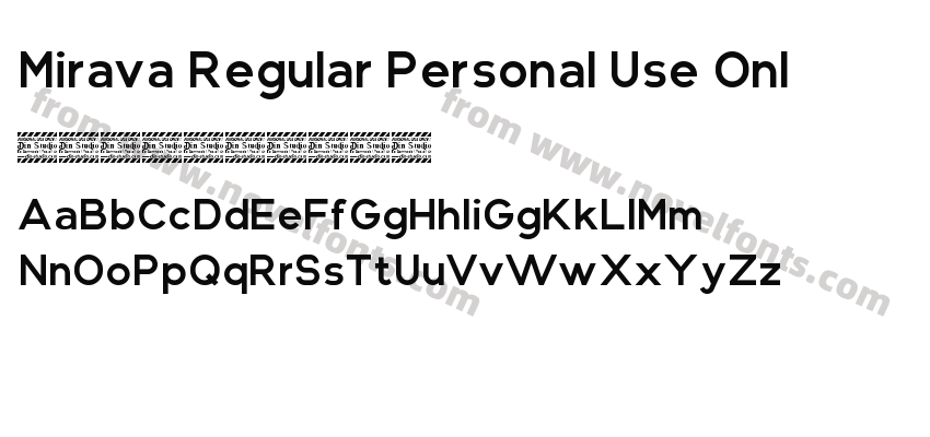 Mirava Regular Personal Use OnlPreview