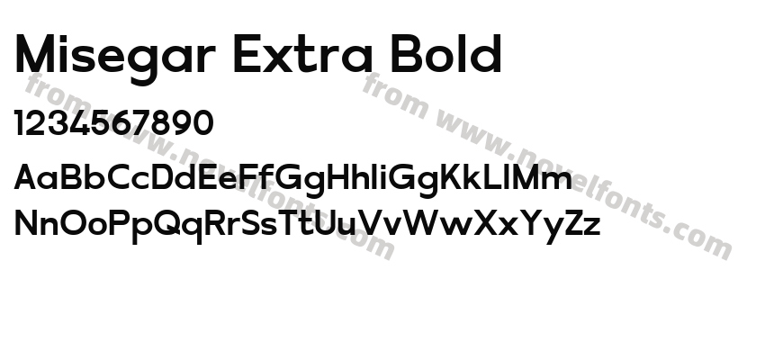 Misegar Extra BoldPreview