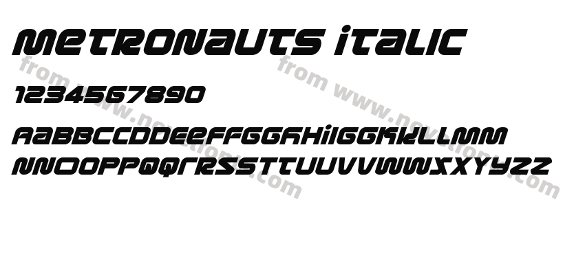 Metronauts ItalicPreview