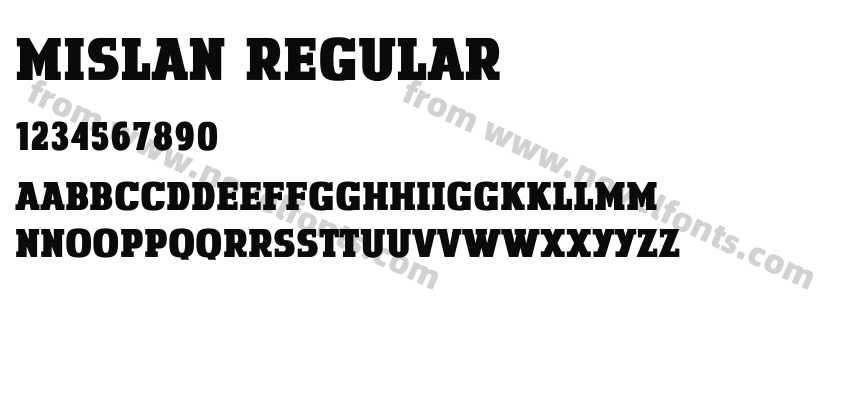 Mislan RegularPreview