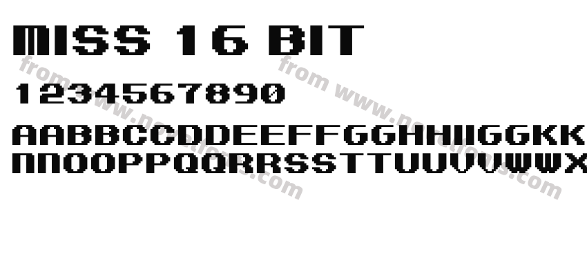 Miss 16 BitPreview