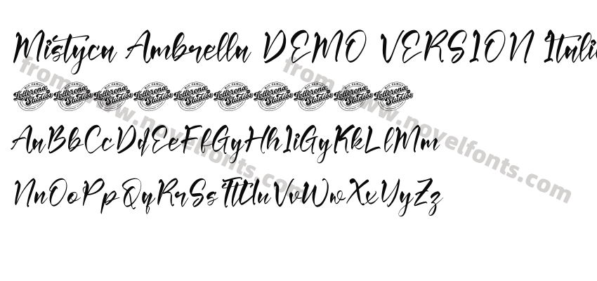 Mistyca Ambrella DEMO VERSION ItalicPreview