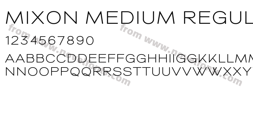 Mixon Medium RegularPreview