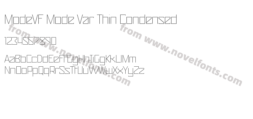 ModeVF Mode Var Thin CondensedPreview