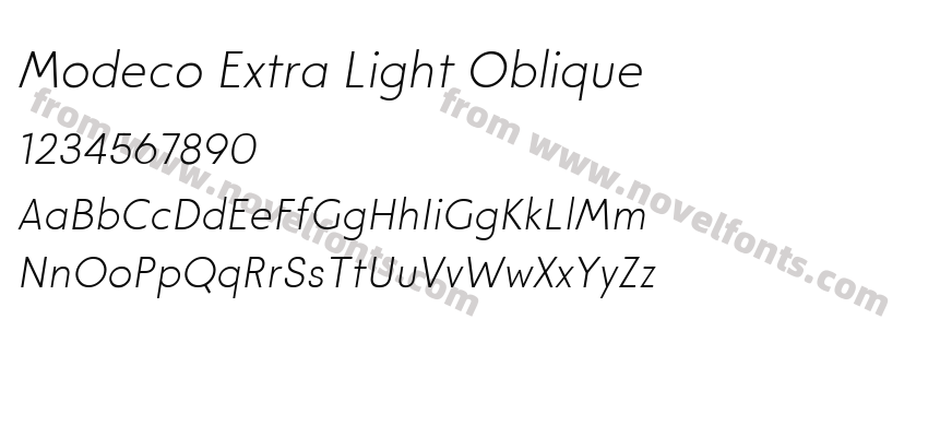 Modeco Extra Light ObliquePreview
