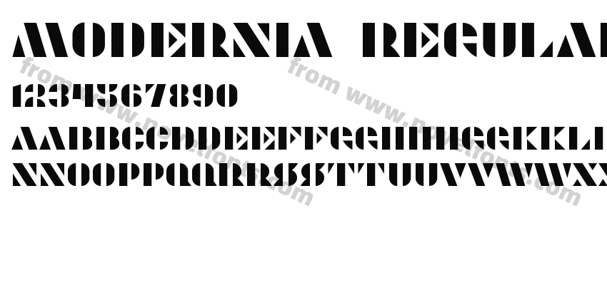 Modernia RegularPreview