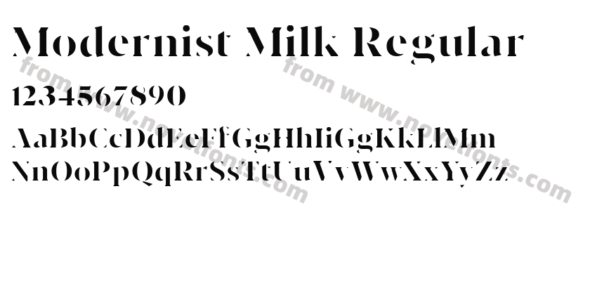 Modernist Milk RegularPreview