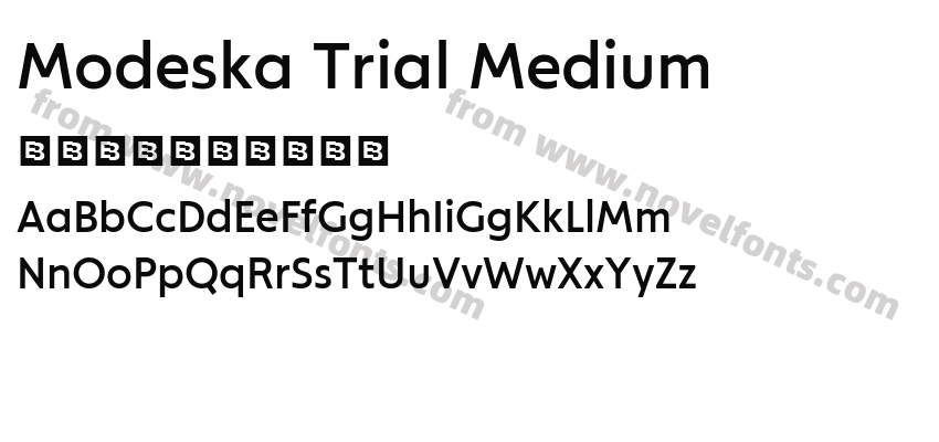 Modeska Trial MediumPreview