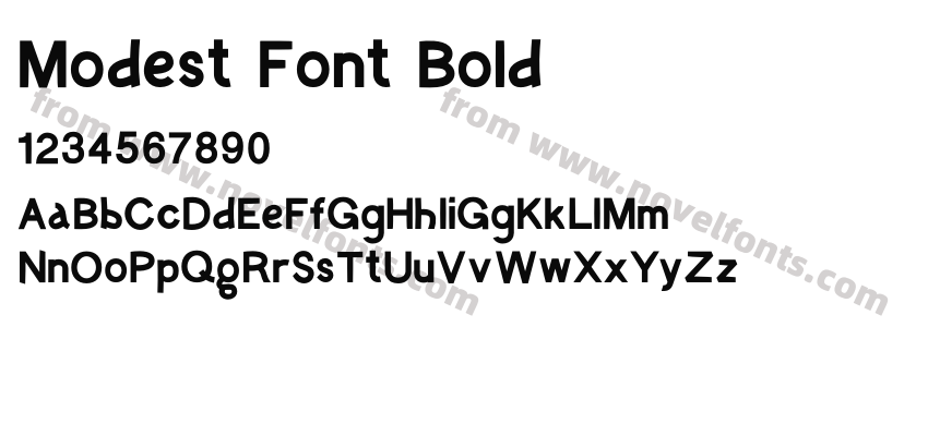 Modest Font BoldPreview
