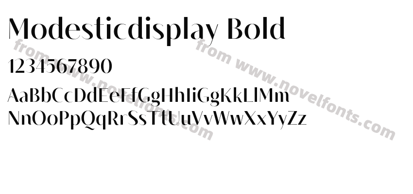 Modesticdisplay BoldPreview