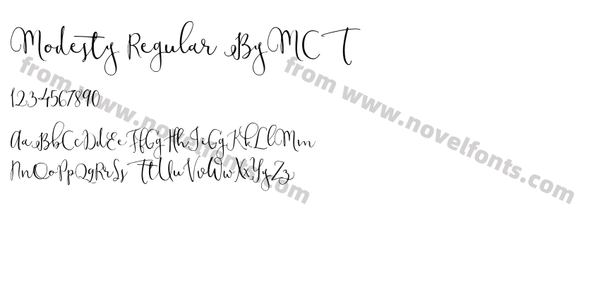 Modesty Regular ByMCTPreview