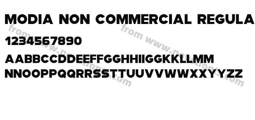Modia Non Commercial RegularPreview