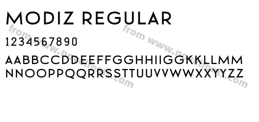 Modiz RegularPreview