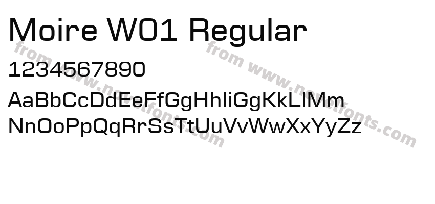 Moire W01 RegularPreview