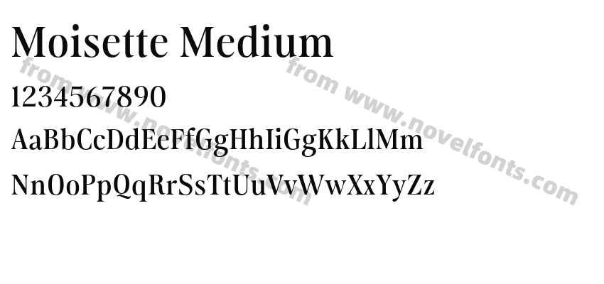 Moisette MediumPreview