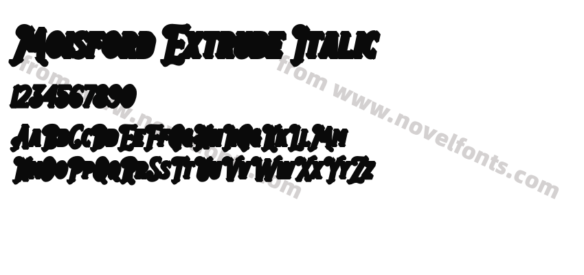 Moisford Extrude ItalicPreview