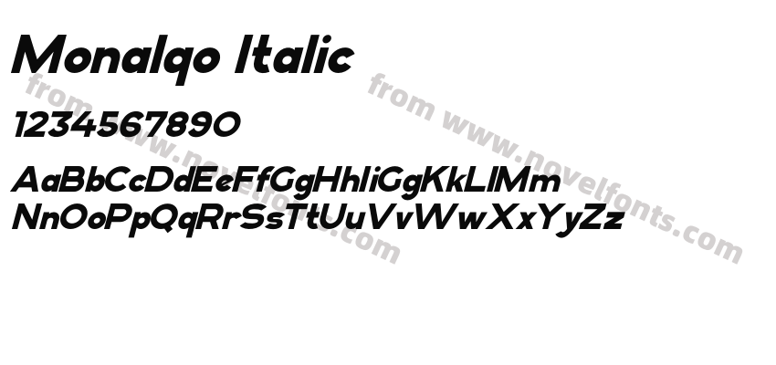 Monalqo ItalicPreview