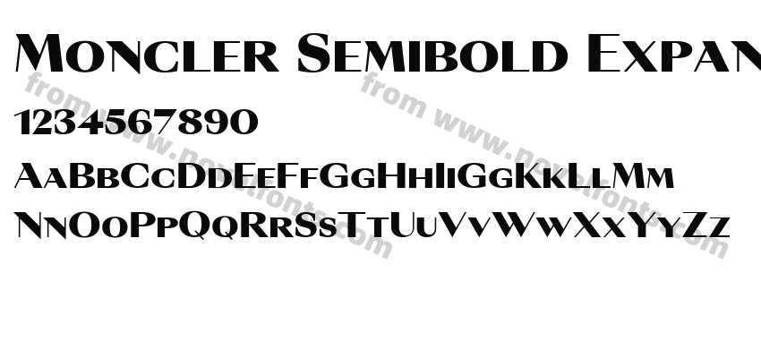 Moncler Semibold ExpandedPreview