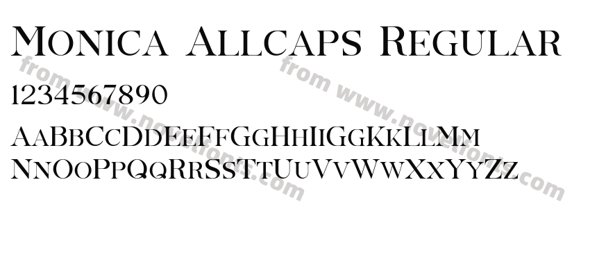 Monica Allcaps RegularPreview