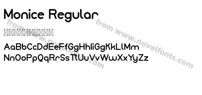 Monice RegularPreview