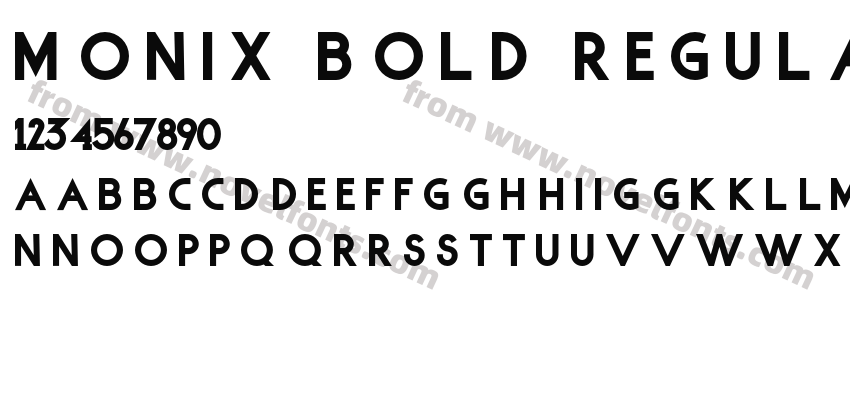 Monix Bold RegularPreview
