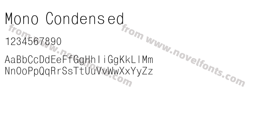 Mono CondensedPreview