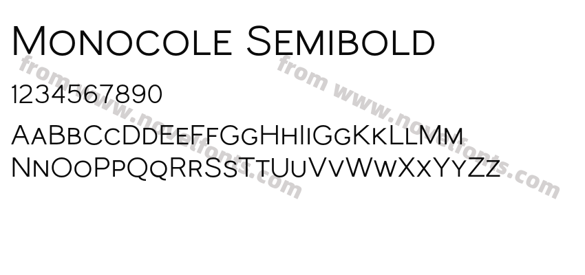Monocole SemiboldPreview