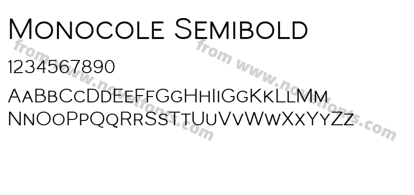 Monocole SemiboldPreview