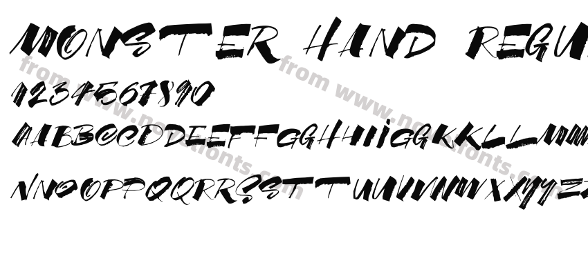 Monster Hand RegularPreview