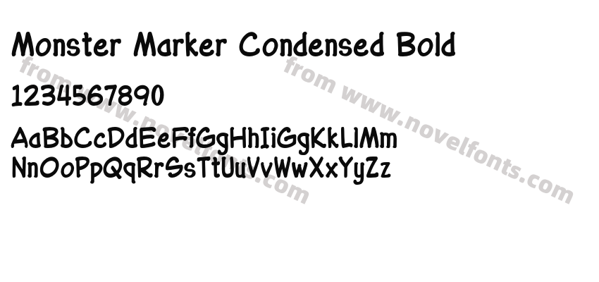 Monster Marker Condensed BoldPreview