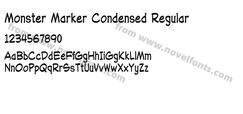 Monster Marker Condensed RegularPreview