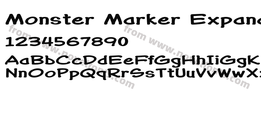 Monster Marker Expanded BoldPreview