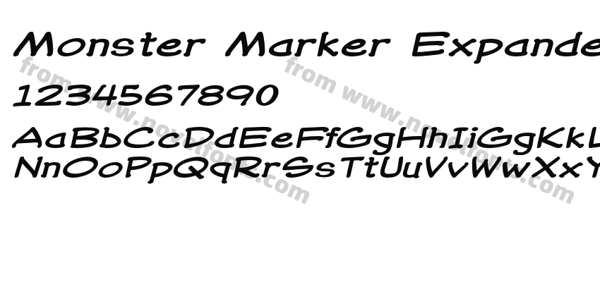 Monster Marker Expanded ItalicPreview